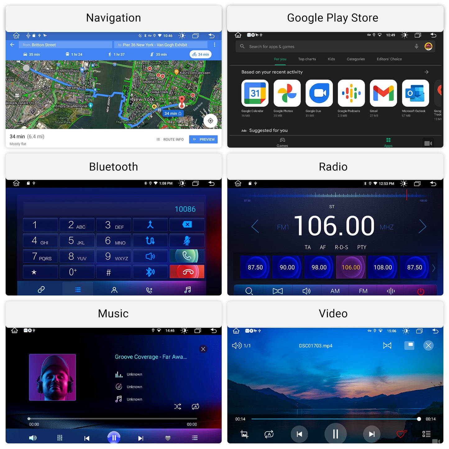Roadanvi F10 8GB+128GB Tesla Style Car Radio for Chevrolet Chevy Cruze 2008-2016, Wireless Carplay, Android Auto, Car Stereo 9.7" HD Android, Head Unit, QLED Touch Screen,GPS Navigation