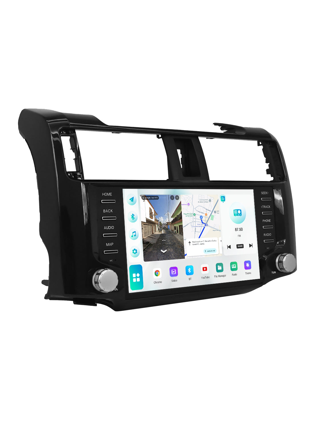 Roadanvi Android 14 Car Stereo for Toyota 4Runner 2010-2023 with Wireless Carplay & Android Auto, 4G LTE, 9" Touch Screen Head Unit, GPS Navigation, Radio, Bluetooth 5.2, 5G WiFi, 6G+128G Black