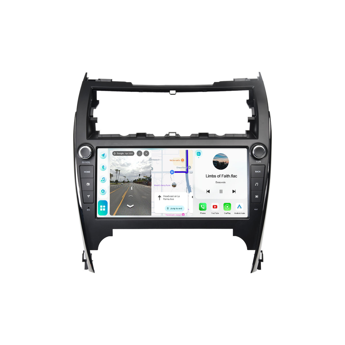 Roadanvi X14 6G+128G Car Stereo for Toyota Camry 2012 2013 2014 Wireless Carplay Android Auto Car Radio Bluetooth 5.2 Android 14 Head Unit GPS Navigation WiFi 4G LTE 10.33" QLED Touch Screen