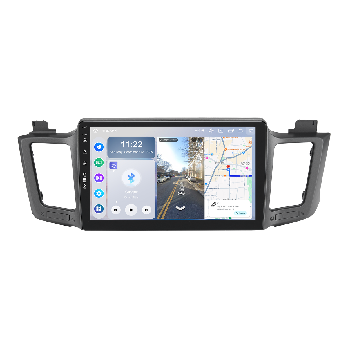 Roadanvi Android 14 10.2" Car Stereo for Toyota RAV4 2013-2018,Wireless Carplay, Android Auto, 6G RAM+128G ROM, Bluetooth 5.2, Head Unit GPS Navigation, QLED Touch Screen, WiFi, and 4G LTE,X14 Series