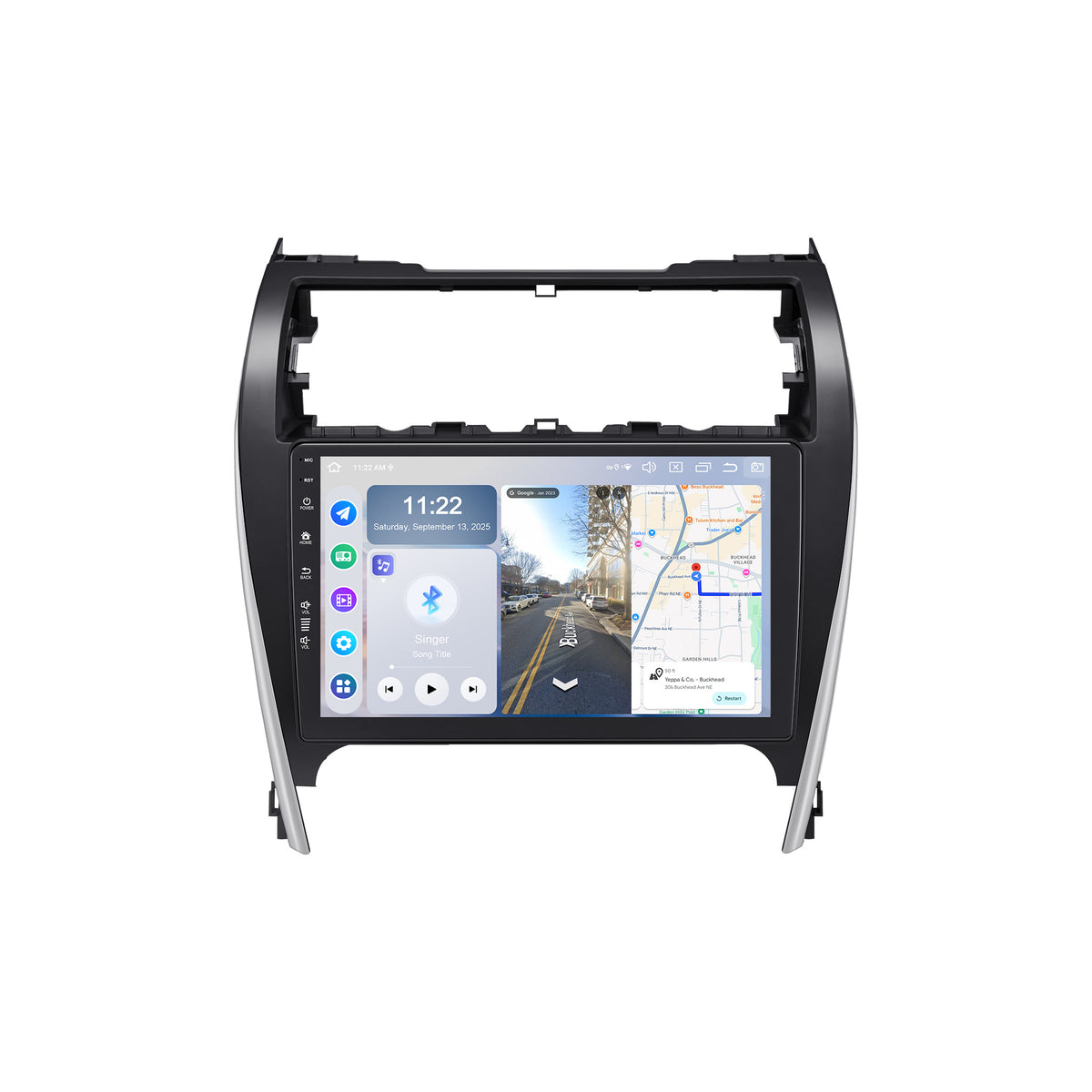 Roadanvi Android 14 6G+128G 10.2" Car Stereo for Toyota Camry 2012-2014 Wireless Carplay Android Auto Car Radio GPS Navigation Bluetooth 5.2 Head Unit WiFi 4G LTE 1280x720 QLED Touch Screen, X14
