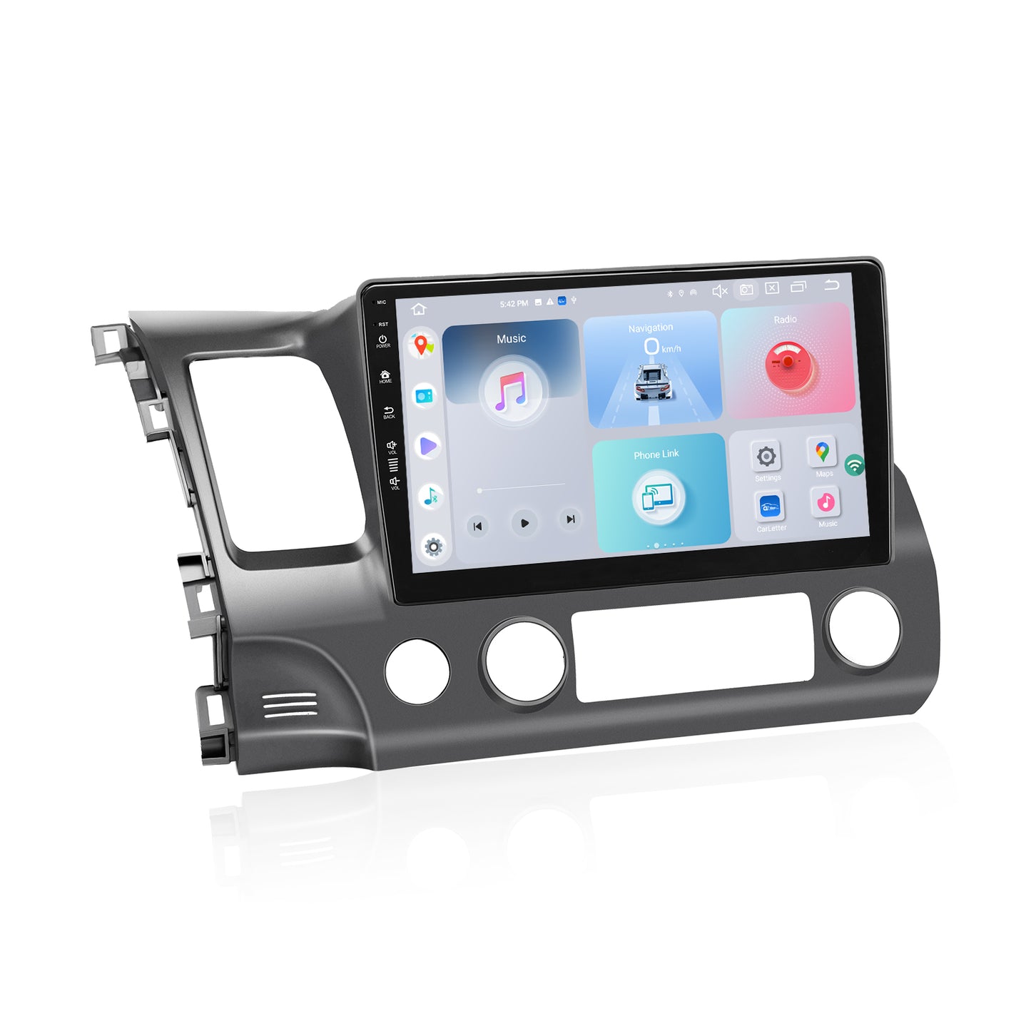 Roadanvi 10.2" Radio X12 Car Stereo for Honda Civic 2007-2011 Wireless CarPlay & Android Auto 4G LTE DTS GPS Navigation Head Unit 6G+64G