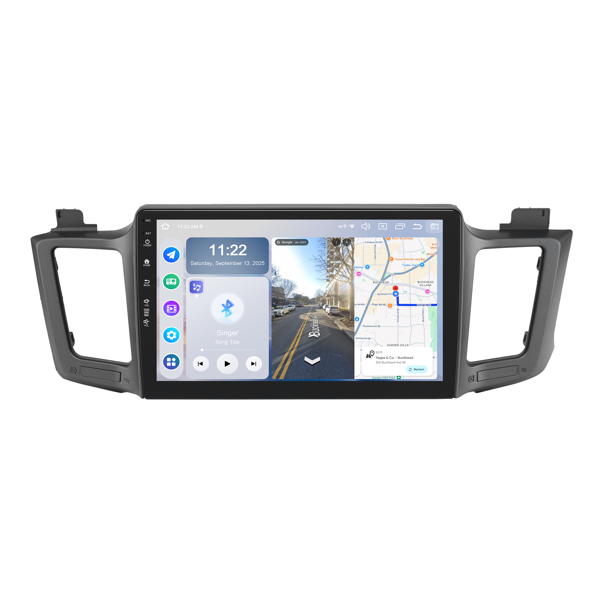 Roadanvi Android 14 10.2" Car Stereo for Toyota RAV4 2013-2018,Wireless Carplay, Android Auto, 6G RAM+128G ROM, Bluetooth 5.2, Head Unit GPS Navigation, QLED Touch Screen, WiFi, and 4G LTE,X14 Series