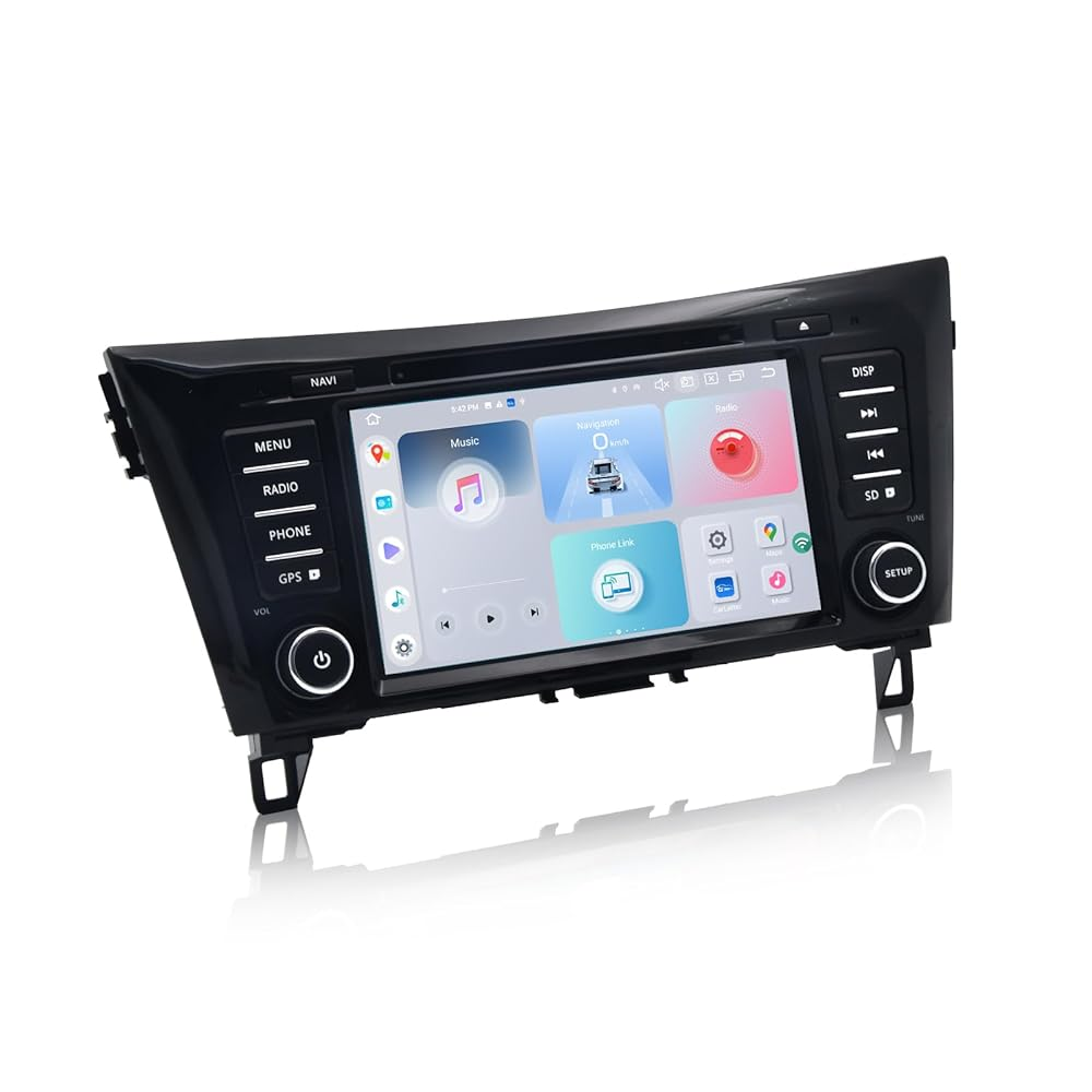 Roadanvi X12 Head Unit Android Auto Nissan X-Trail Qashqai 2014-2020 Wireless Carplay Android Auto 8" QLED Touch Screen Car Radio DSP GPS Navigation 4G+64G