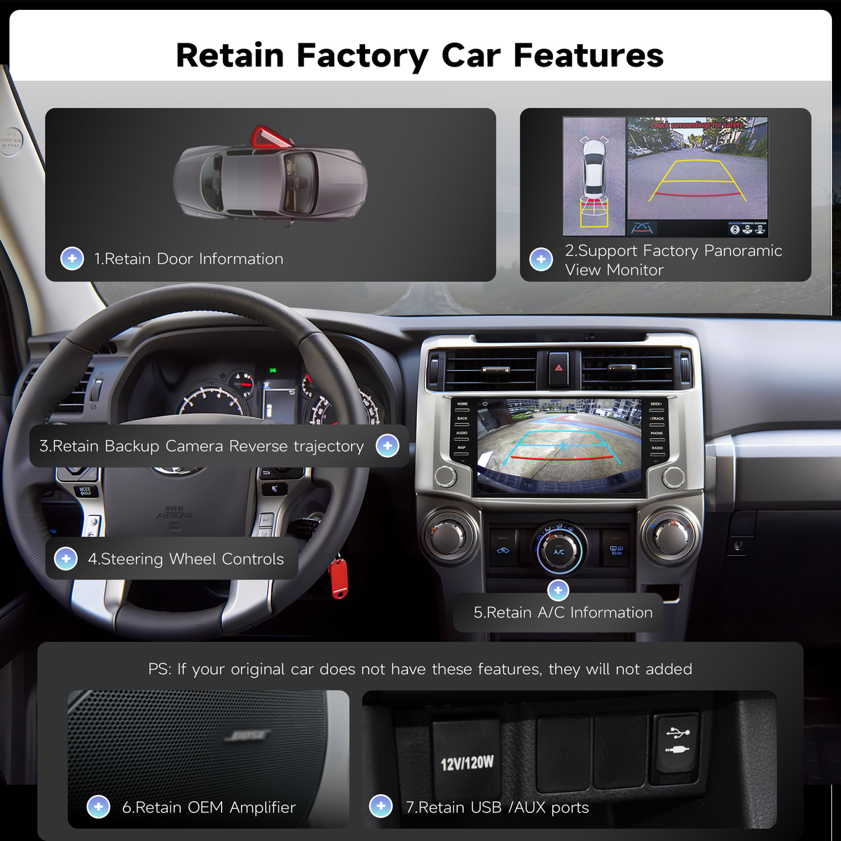 Roadanvi Android 14 Car Stereo for Toyota 4Runner 2010-2023 with Wireless Carplay & Android Auto, 4G LTE, 9" Touch Screen Head Unit, GPS Navigation, Radio, Bluetooth 5.2, 5G WiFi, 6G+128G Black
