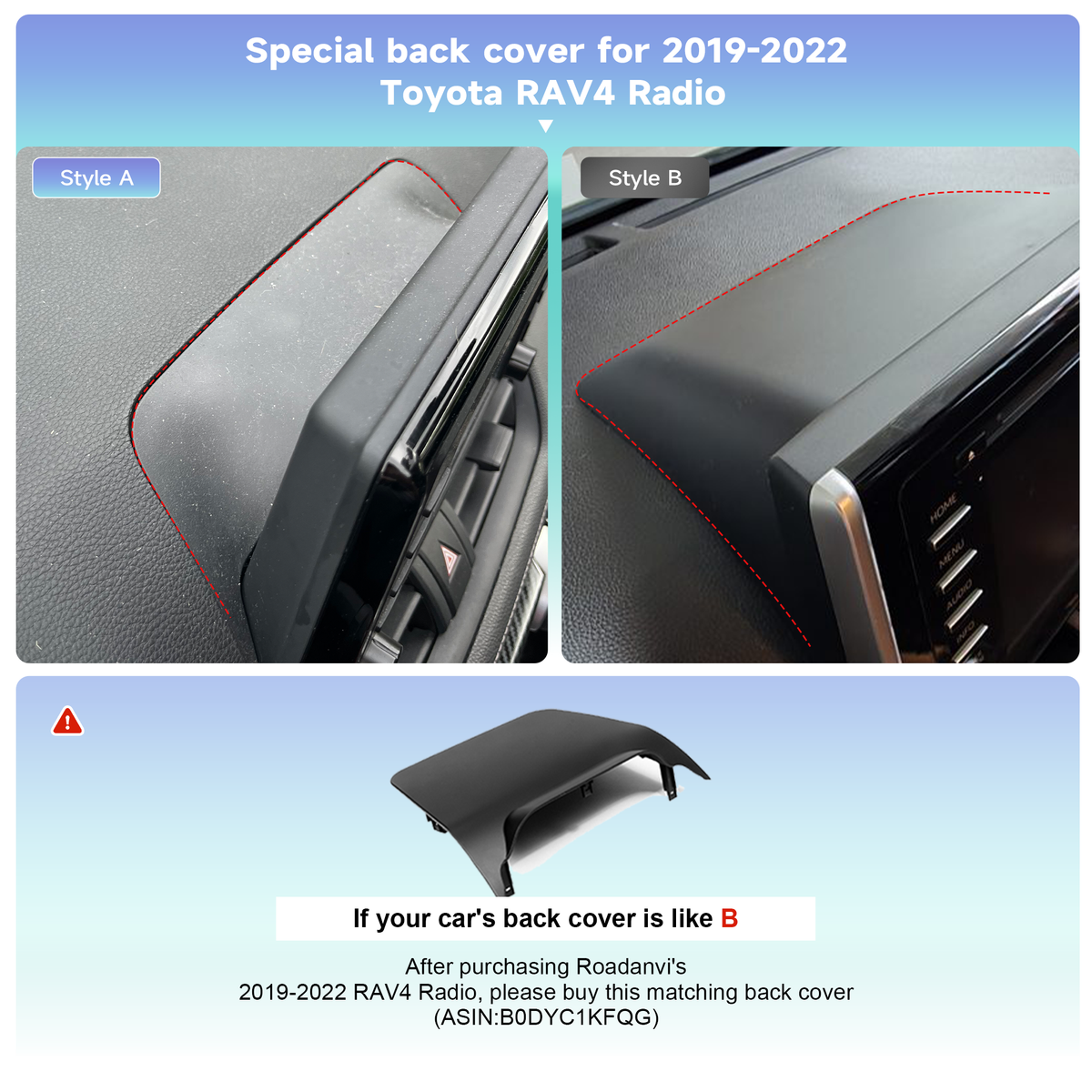 Roadanvi Android 14 6G+128G 12.3" Car Stereo for Toyota RAV4 2019-2022 Wireless Carplay Android Auto Car Radio Bluetooth 5.2 Head Unit QLED 1920x720 Touch Screen DTS GPS Navigation, X14 Series