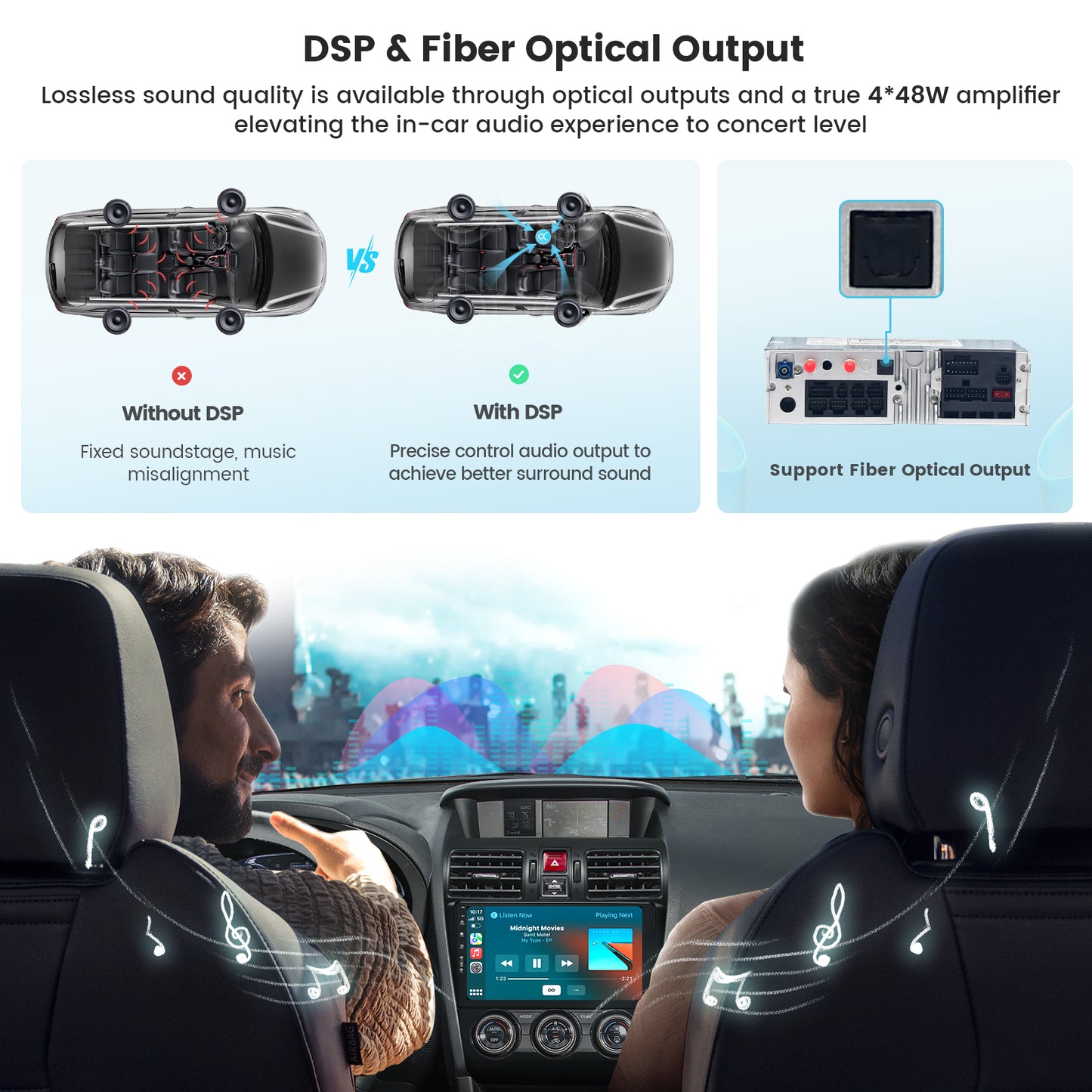 Roadanvi X12 9" Android 12 Car Radio for Subaru Forester 4 Impreza WRX 2012-2015 Carplay Android Auto Bluetooth Stereo 1280x720 QLED Head Unit 4GB+64GB WiFi 4G LTE Touch Screen GPS Navigation