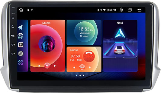 Roadanvi F10 For Peugeot 208 2008 2012 2013 2014 2015 2016 Car GPS Navigation 2.5D Touch Screen Android Video TDA7851 Apple Carplay Radio