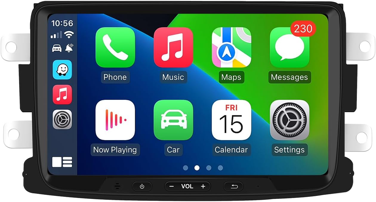 Roadanvi F10 8 "Android 10.0 Car Radio with Screen for Renault Duster Dacia Sandero Duster Captur Lada Xray 2 Logan 2 Auto Stereo Bluetooth Compatible with Android Auto Apple CarPlay 1280*720 Head Unit