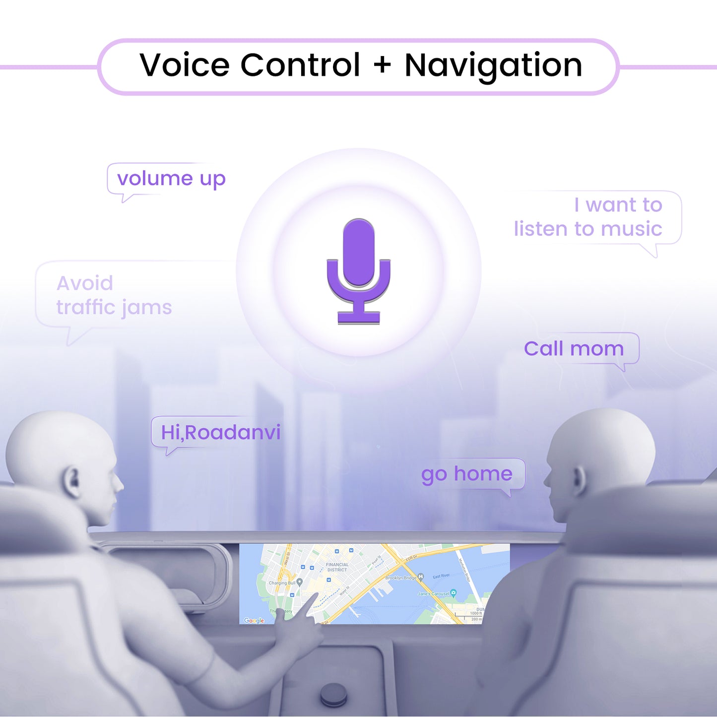 Roadanvi F10 for 2 din Universal Car Stereo Deachtable Rotatable 10.2" Screen AI Voice Control Apple Carplay Android Auto Touch Screen 8G 128G GPS Navigation