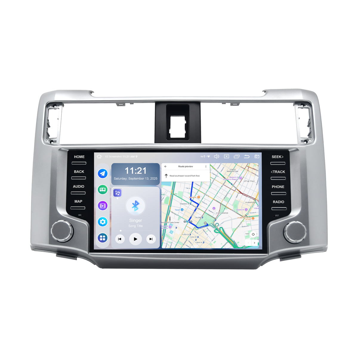 Roadanvi Android 14 Car Stereo for Toyota 4Runner 2010-2023 with Wireless Carplay & Android Auto, 4G LTE, 9" Touch Screen Head Unit, GPS Navigation, Radio, Bluetooth 5.2, 5G WiFi, 6G+128G Black