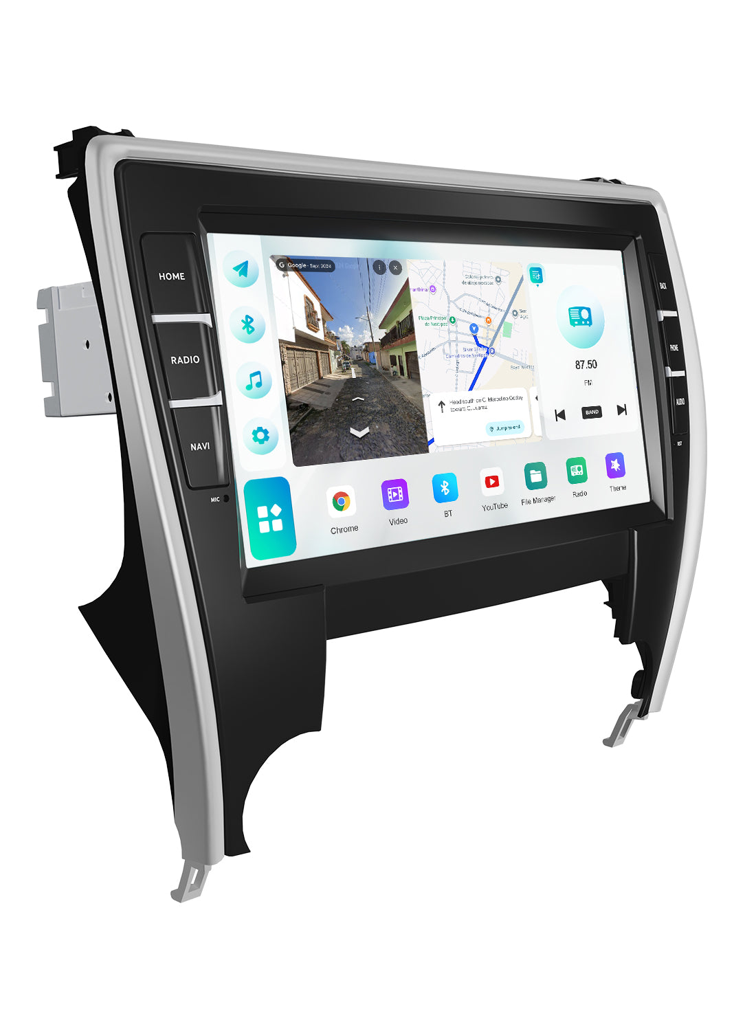 Roadanvi Android 14 6G+128G Car Radio for Toyota Camry 2015 2016 2017 Wireless Carplay Android Auto Car Stereo GPS Navigation WiFi 4G LTE 10.33" QLED Touch Screen Head Unit Bluetooth 5.2 DTS X14