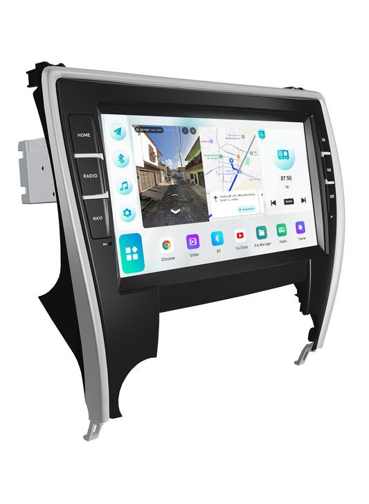 Roadanvi Android 14 6G+128G Car Radio for Toyota Camry 2015 2016 2017 Wireless Carplay Android Auto Car Stereo GPS Navigation WiFi 4G LTE 10.33" QLED Touch Screen Head Unit Bluetooth 5.2 DTS X14