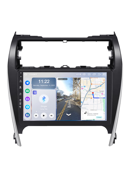 Roadanvi Android 14 6G+128G 10.2" Car Stereo for Toyota Camry 2012-2014 Wireless Carplay Android Auto Car Radio GPS Navigation Bluetooth 5.2 Head Unit WiFi 4G LTE 1280x720 QLED Touch Screen, X14