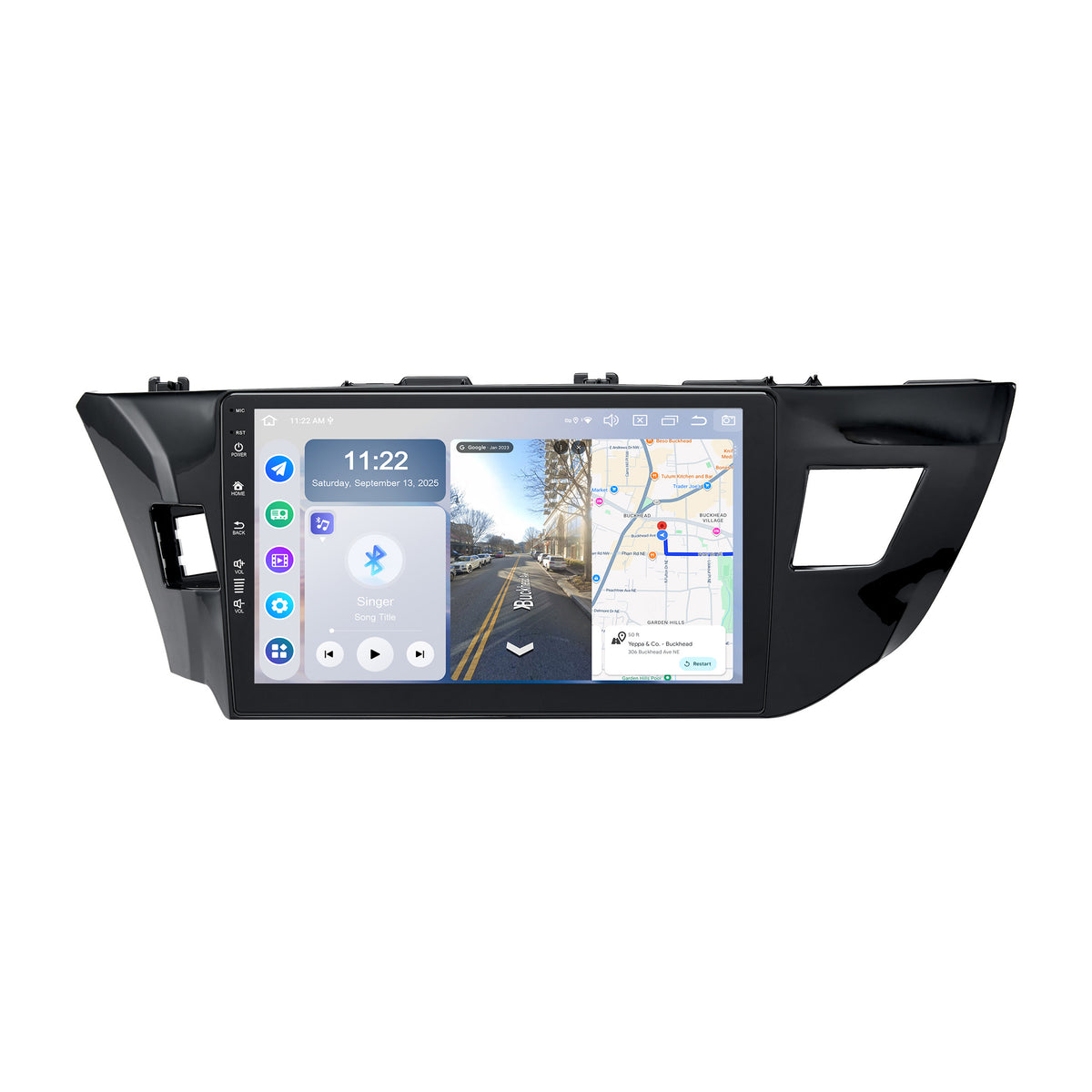 Roadanvi X14 Wireless CarPlay & Android Auto Head Unit for Toyota Corolla 2014-2016 10.2" QLED Touchscreen, Android 14, 6GB+128GB