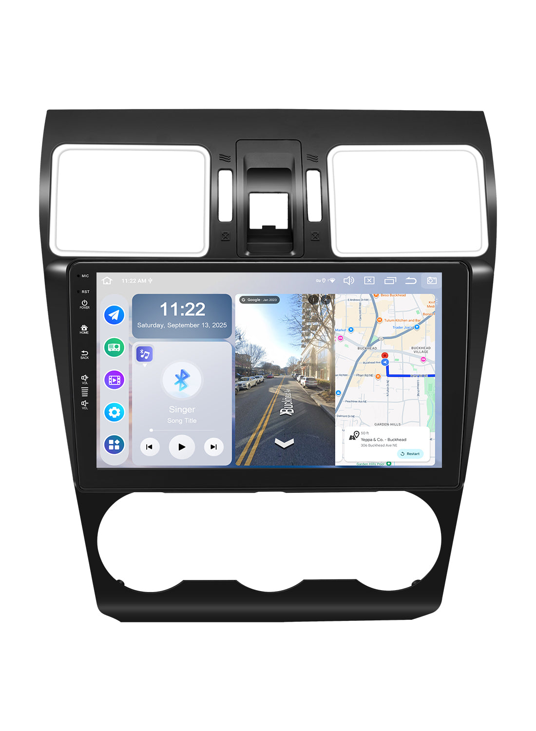 Roadanvi X14 6G+128G Car Stereo for 2015-2018 Subaru Forester 4 & 2016-2021 Subaru WRX Carplay & Android Auto Head Unit, WiFi & 4G LTE, Bluetooth 5.2, GPS Navigation 9" Touch Screen QLED 1280x720