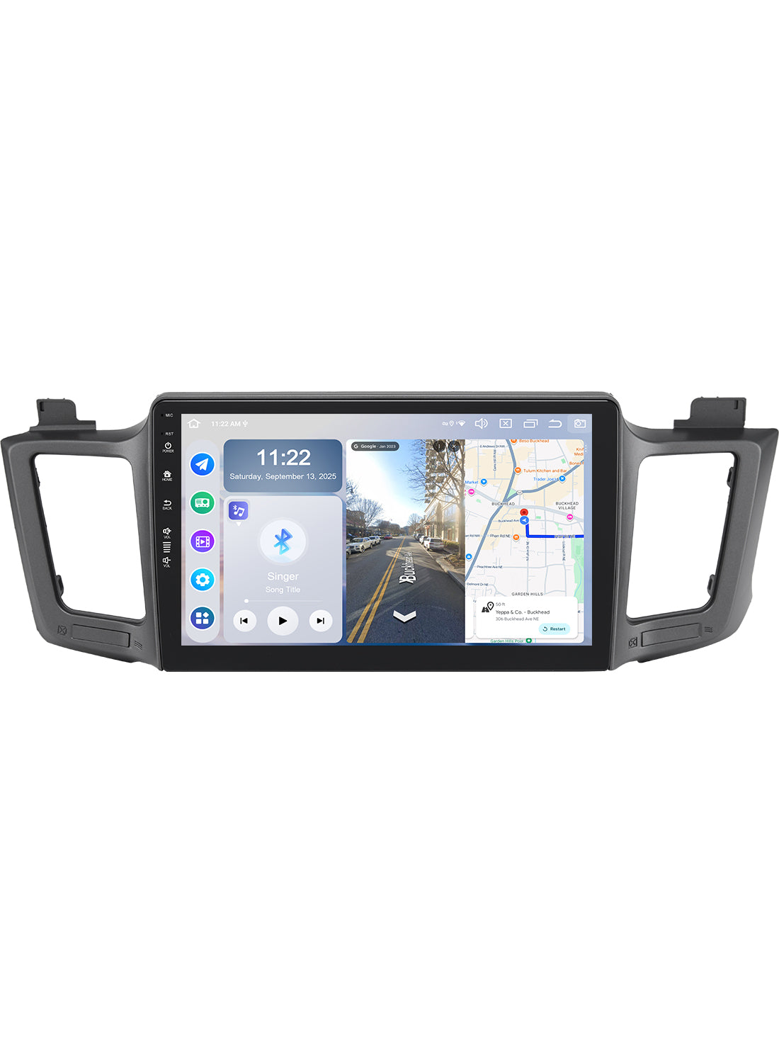 Roadanvi Android 14 10.2" Car Stereo for Toyota RAV4 2013-2018,Wireless Carplay, Android Auto, 6G RAM+128G ROM, Bluetooth 5.2, Head Unit GPS Navigation, QLED Touch Screen, WiFi, and 4G LTE,X14 Series