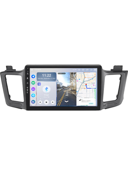 Roadanvi Android 14 10.2" Car Stereo for Toyota RAV4 2013-2018,Wireless Carplay, Android Auto, 6G RAM+128G ROM, Bluetooth 5.2, Head Unit GPS Navigation, QLED Touch Screen, WiFi, and 4G LTE,X14 Series