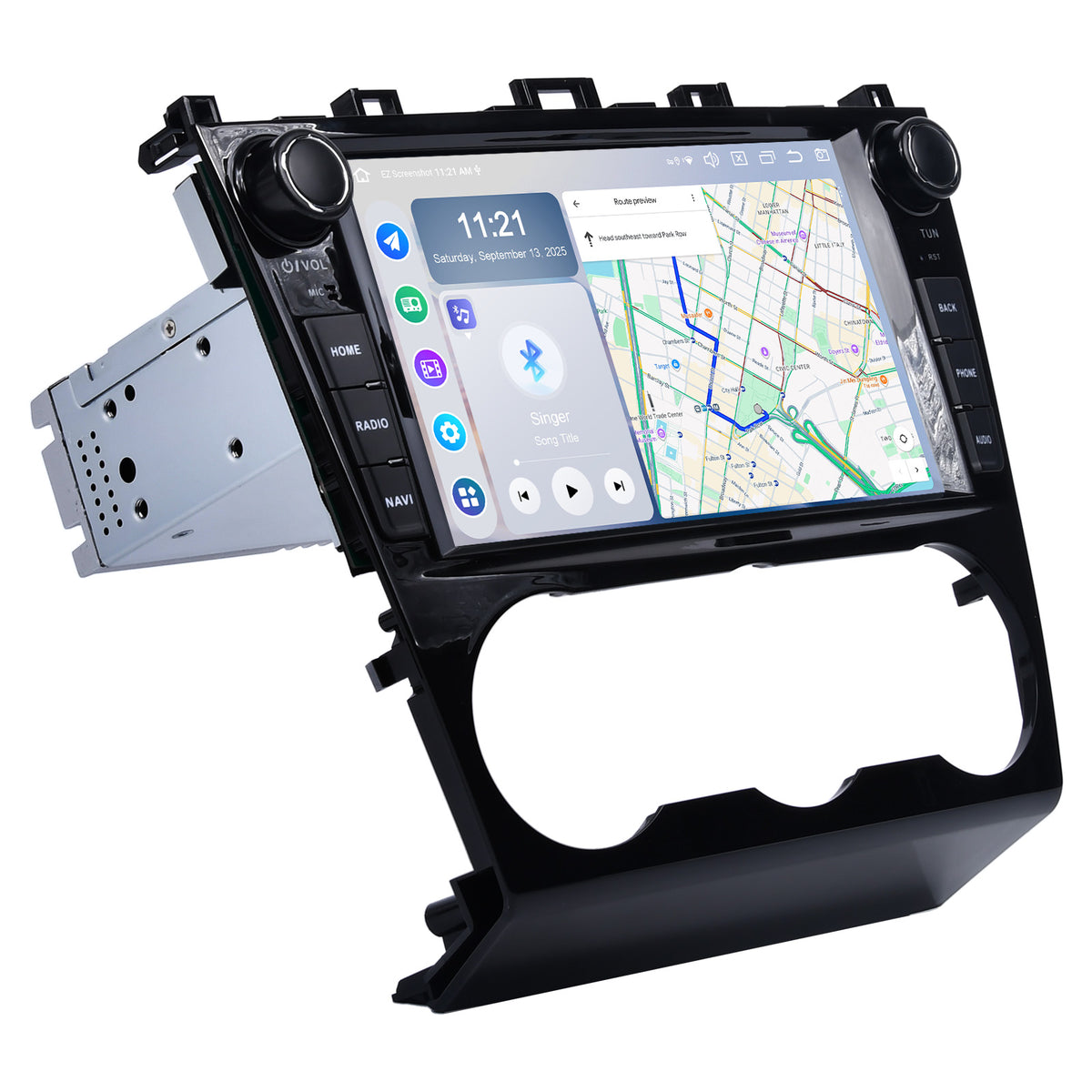 Roadanvi X14 6GB+128GB Car Stereo for Subaru Forester 2015-2018 WRX 2016-2021,Wireless CarPlay Android Auto,Android 14 Head Unit GPS Navigation, 8" QLED Screen Radio, Knobs/Buttons