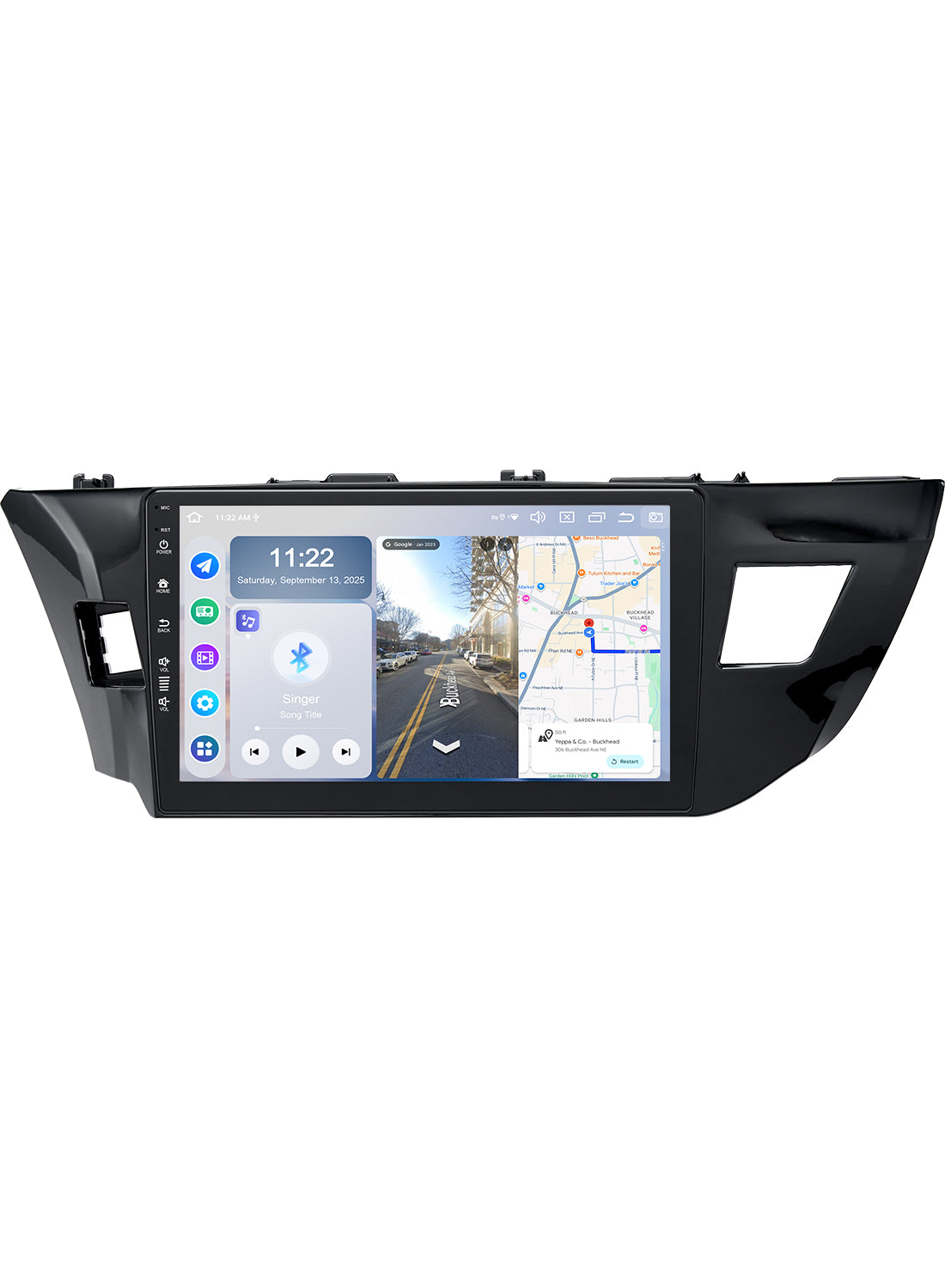 Roadanvi Android 14 6GB+128GB 10.2" Head Unit for Toyota Corolla 2014-2016 Carplay Android Auto Car Radio Bluetooth5.2 WiFi+4G LTE 1280x720 QLED Touch Screen Car Stereo GPS Navigation X14 Series