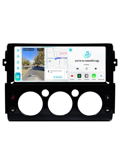 Roadanvi X14 12.3" Radio for Toyota FJ Cruiser 2007-2018,Wireless Apple Carplay Andorid Auto,6GB+128GB Head Unit Bluetooth 5.2 Car Stereo 2K QLED Touchscreen 1920x720 GPS Navigation,Black
