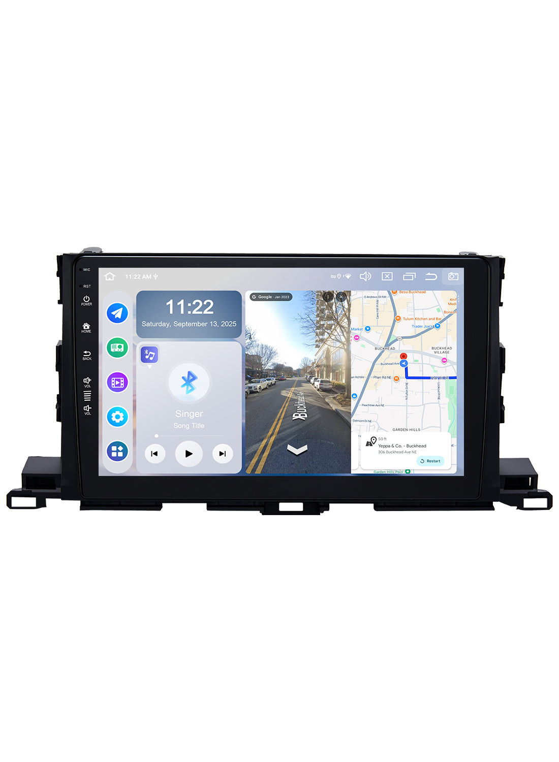 Roadanvi X14 6G+128G 10.2" Car Radio for Toyota Highlander 2015-2019 Wireless Carplay Android Auto Head Unit Car Stereo WiFi 4G LTE GPS Navigation 1280x720 QLED Touch Screen
