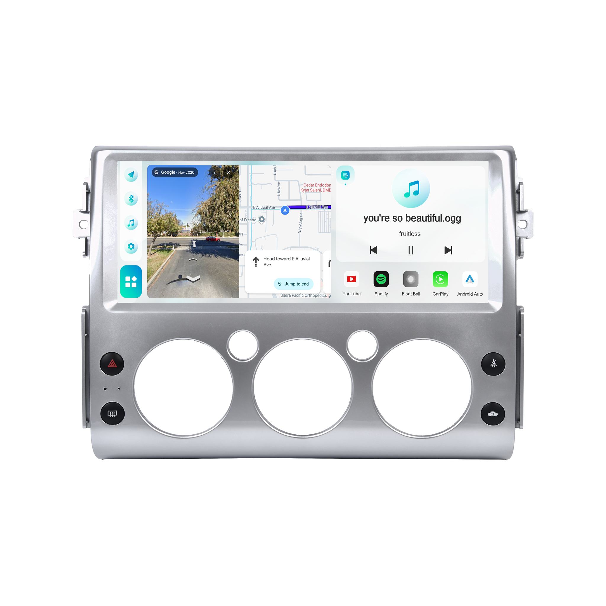 Roadanvi X14 12.3" Radio for Toyota FJ Cruiser 2007-2018,Wireless Apple Carplay Andorid Auto,6GB+128GB Head Unit Bluetooth 5.2 Car Stereo 2K QLED Touchscreen 1920x720 GPS Navigation,Black