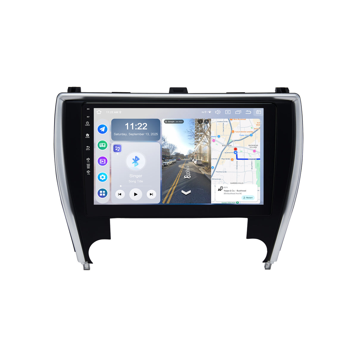 Roadanvi Android 14 6G+128G Car Radio for Toyota Camry 2015 2016 2017 Wireless Carplay Android Auto Car Stereo GPS Navigation WiFi 4G LTE 10.2" QLED Touch Screen Head Unit Bluetooth 5.2 DTS X14