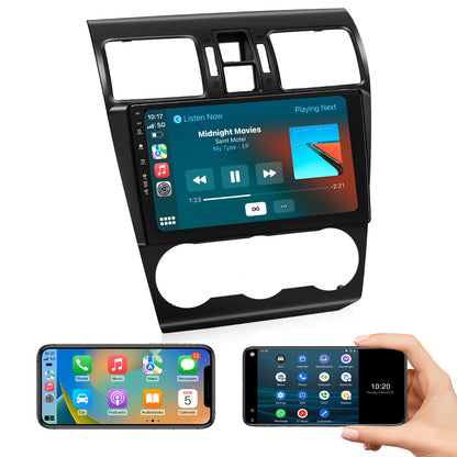 Roadanvi X12 9" Android 12 Car Radio for Subaru Forester 4 Impreza WRX 2012-2015 Carplay Android Auto Bluetooth Stereo 1280x720 QLED Head Unit 4GB+64GB WiFi 4G LTE Touch Screen GPS Navigation