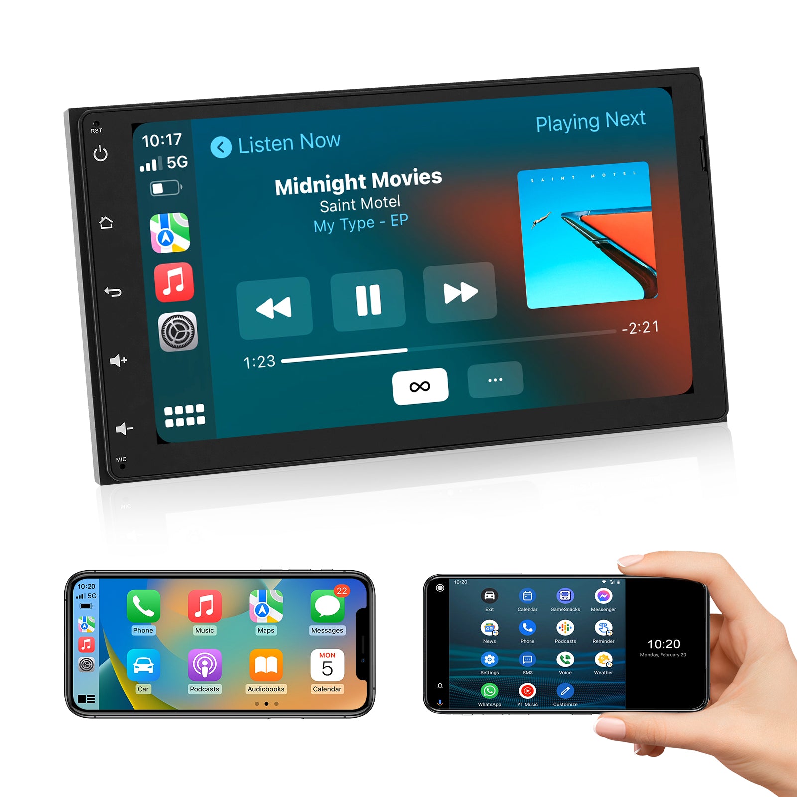 Roadanvi 9" Universal Toyota Car Radio for Tacoma 2016-2019, Corolla 2017-2018, Sienna 2014-2016