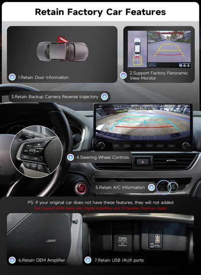 Roadanvi Android 14 12.3" Car Stereo for Honda Accord 10th 2018-2021 Wireless Carplay Andorid Auto 6G+128G WiFi 4G LTE 2K QLED Touch Screen Car Radio GPS Navigation Bluetooth 5.2 Head Unit wirh knobs