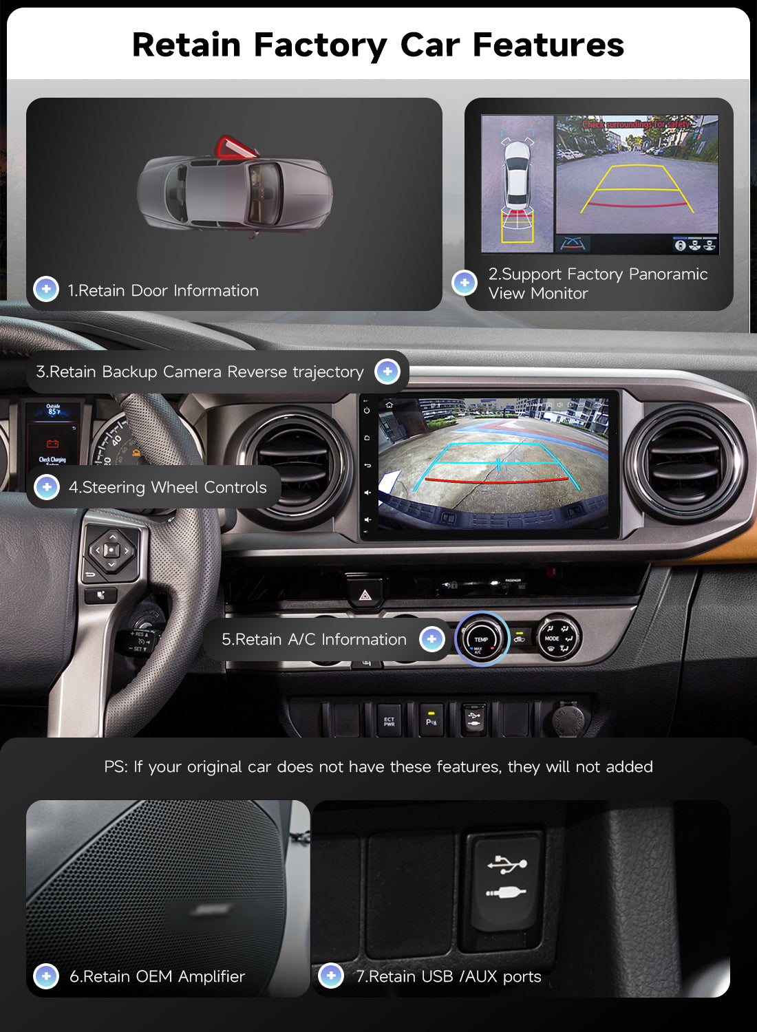 Roadanvi X14 9" Universal Toyota Car Radio for Tacoma 2016-2022, Corolla 2017-2018, Sienna 2014-2016