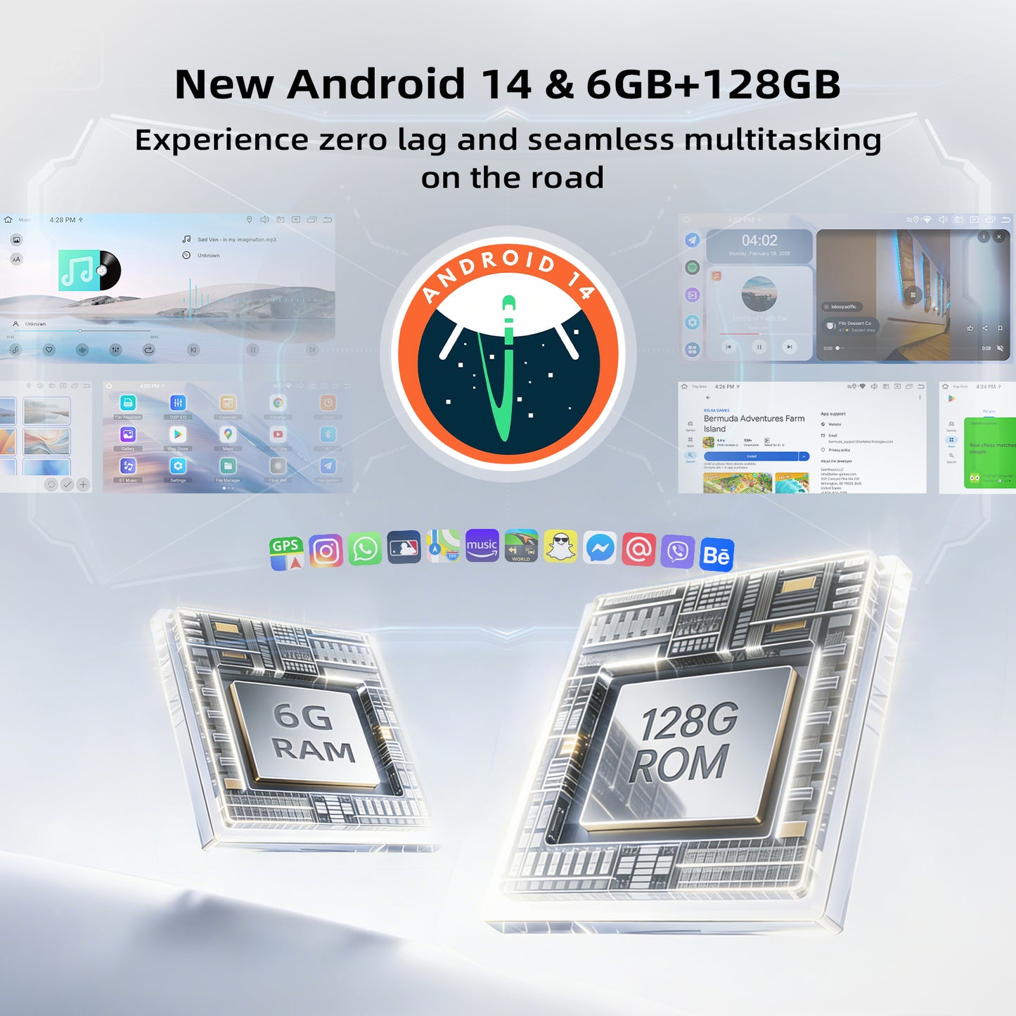 Roadanvi Android 14 6G+128GB 10.33" Car Stereo for Toyota Corolla 2014-2016 Wireless Carplay & Android Auto,Bluetooth 5.2 Head Unit,4G LTE,5G WiFi,QLED Touch Screen Radio,GPS Navigation,X14 Series