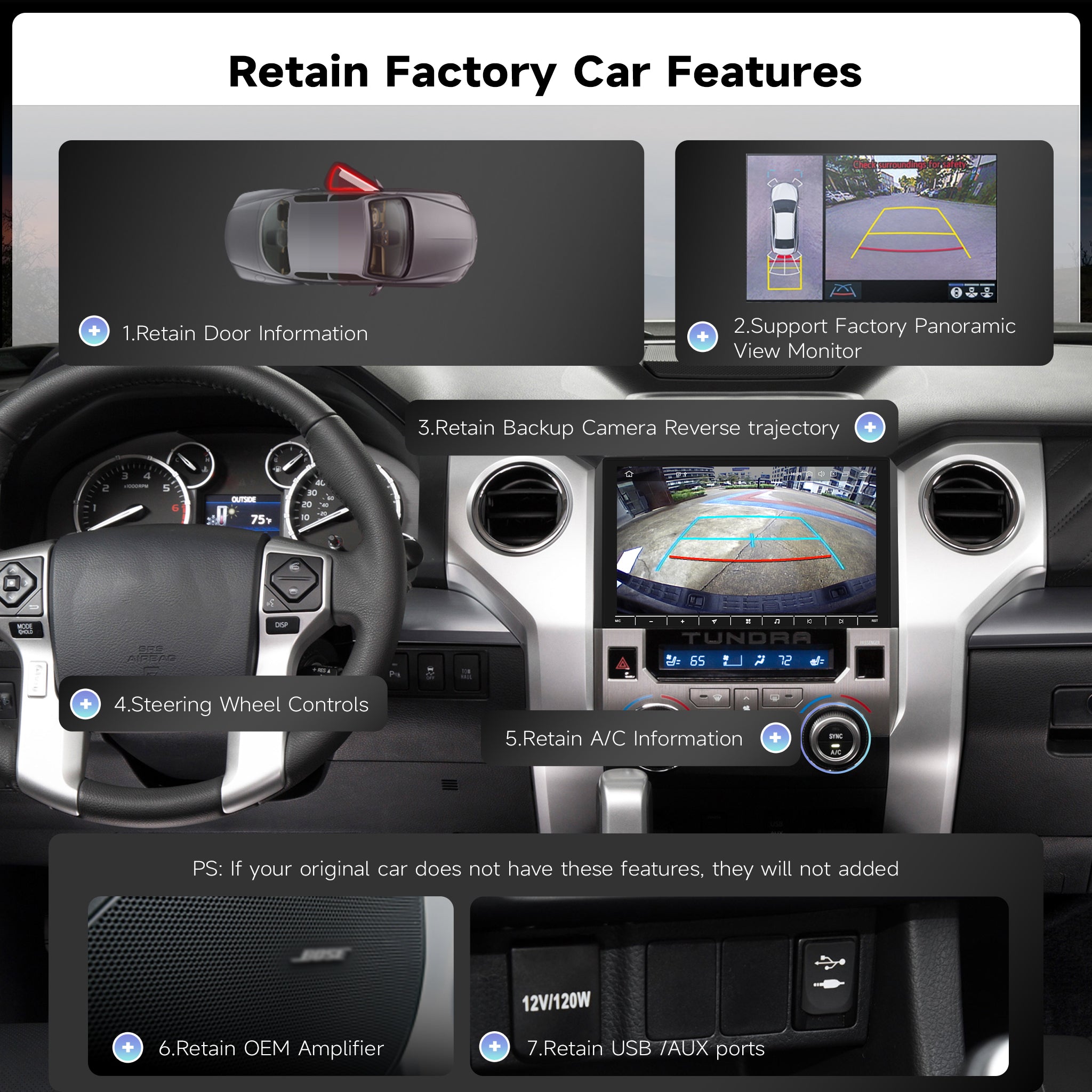 Roadanvi Android 14 Car Stereo for Toyota Tundra 2014-2021, Wireless Apple CarPlay & Android Auto, 6GB RAM 128GB ROM, 5G WiFi/4G LTE, 10.2" QLED Touchscreen Radio, Bluetooth 5.2, X14 GPS Navigation