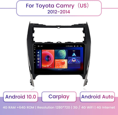 Roadanvi F10 For Toyota Camry 2012 2013 2014 Car Radio Apple Carplay IPS Screen 4*50W USB 4G RAM GPS Navigation