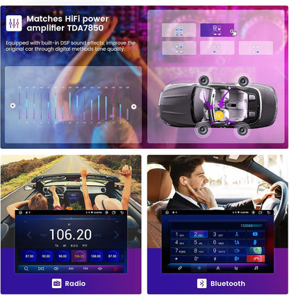 Roadanvi 10.2" Android Car Stereo for Toyota RAV4 2019 2020 2021 2022: Carplay, Android Auto, Bluetooth, GPS Navigation, 4GB+64GB Head Unit with WiFi+4G LTE, 1280x720 IPS Touch Screen
