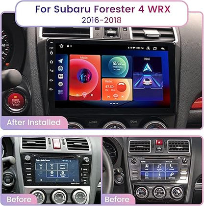 Roadanvi HD 9" Android Car Stereo for Subaru XV Forester WRX 2016 2017 2018 Carplay Android Auto Car Radio 1280x720 IPS Touch Screen GPS Navigation Bluetooth DSP WiFi 4G+64G Head Unit