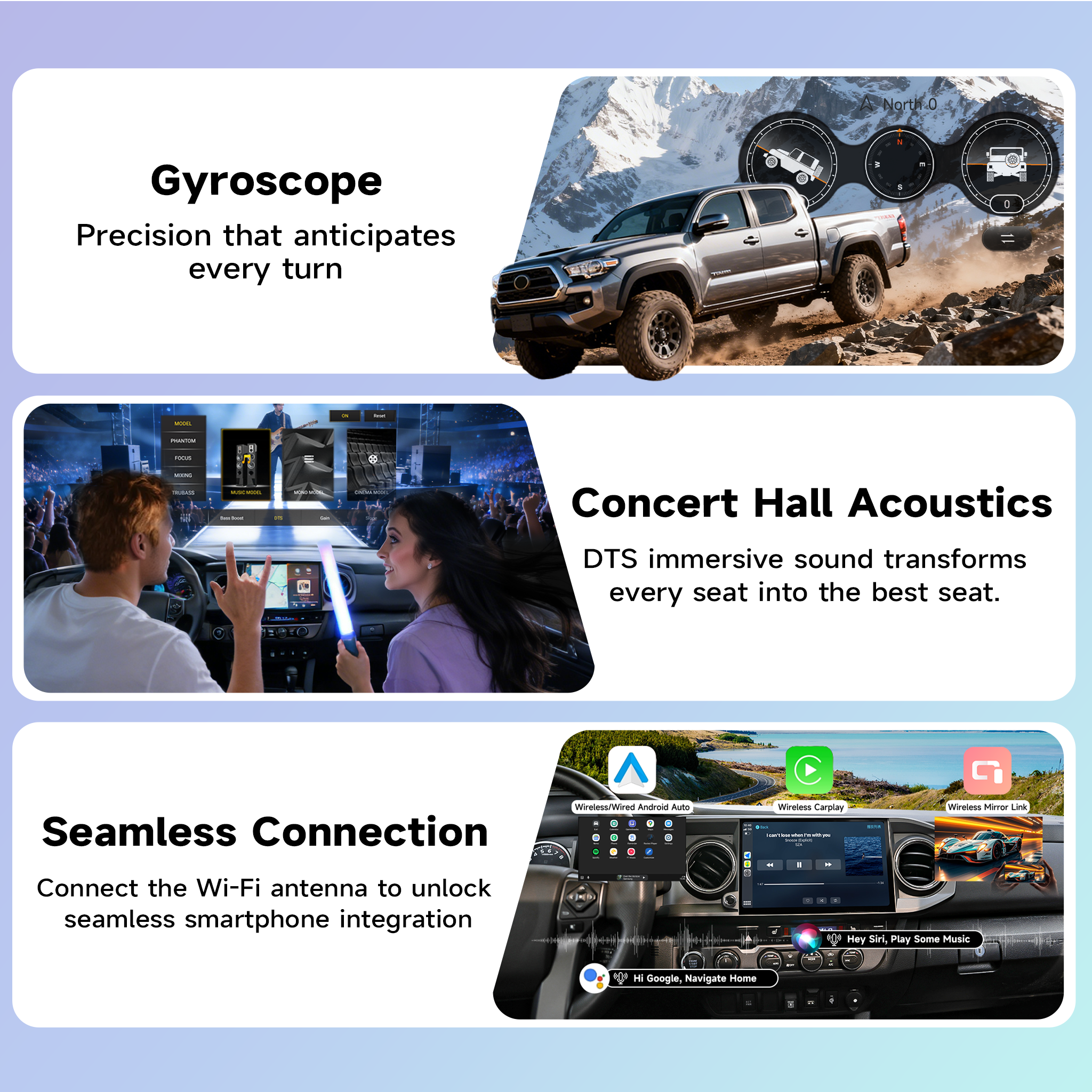 Roadanvi Android 14 11.6" Head Unit for Toyota Tacoma 2016-2023, Wireless CarPlay & Android Auto,6GB+128GB Gyro GPS Navigation, Car Radio,Plug and Play Stereo,knobs,X14 Series