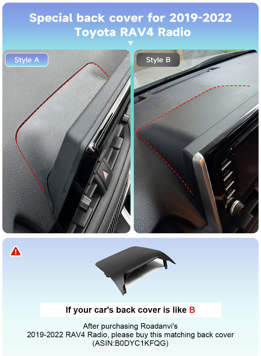 Roadanvi X14 12.3" 6G+128G Car Stereo for Toyota RAV4 2019-2022 Wireless Apple Carplay Android Auto Car Radio Bluetooth5.2 Android 14 Head Unit QLED Touch Screen 1920x720 GPS Navigation with knobs