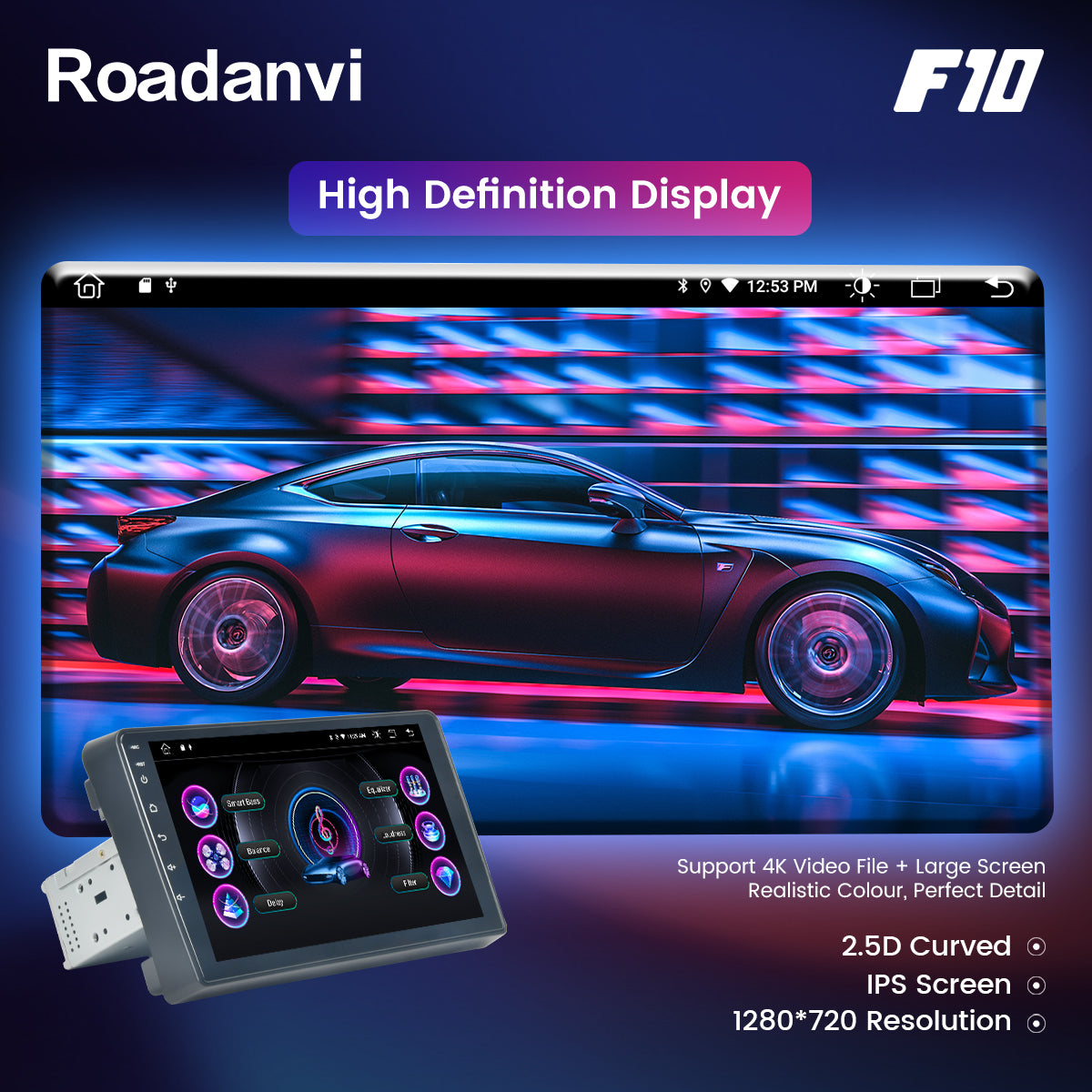 Roadanvi F10 For 2003-2013 Audi A3 S3 Android Auto Radio Carplay bluetooth 5.0 4GB RAM + 64GB ROM 9 "Touchscreen 1280x720 DAB Wifi Bluetooth Auto GPS Navigatie