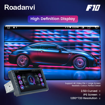 Roadanvi F10 For 2003-2013 Audi A3 S3 Android Auto Radio Carplay bluetooth 5.0 4GB RAM + 64GB ROM 9 "Touchscreen 1280x720 DAB Wifi Bluetooth Auto GPS Navigatie