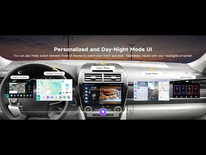 Roadanvi Android 14 6G+128G 10.2" Car Stereo for Toyota Camry 2012-2014 Wireless Carplay Android Auto Car Radio GPS Navigation Bluetooth 5.2 Head Unit WiFi 4G LTE 1280x720 QLED Touch Screen, X14