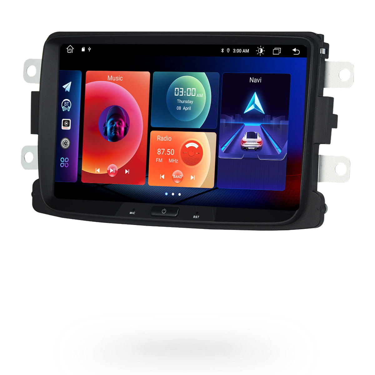 Roadanvi F10 8 "Android 10.0 Car Radio with Screen for Renault Duster Dacia Sandero Duster Captur Lada Xray 2 Logan 2 Auto Stereo Bluetooth Compatible with Android Auto Apple CarPlay 1280*720 Head Unit