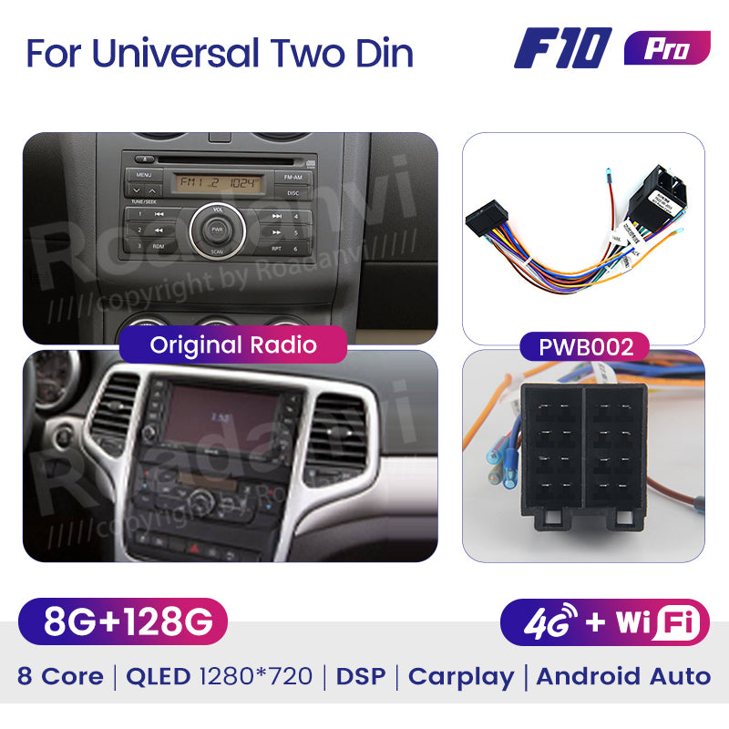 Universal Car Screen Android Auto & Carplay 10.25 inches